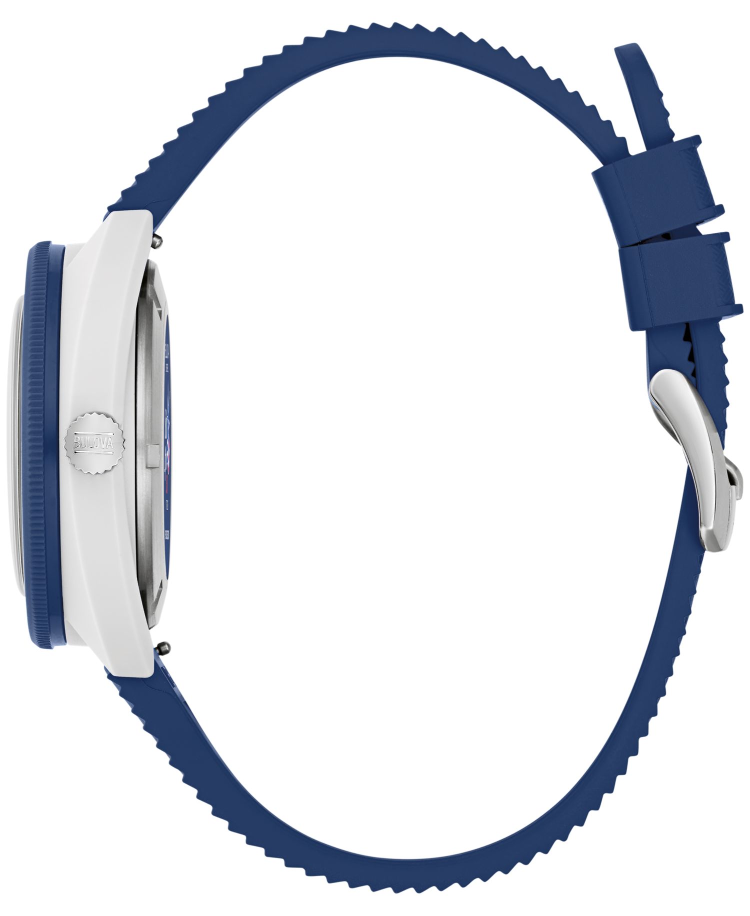 Men's Limited Edition Performance Snorkel "Sail 4th" Blue Rubber Watch 41mm