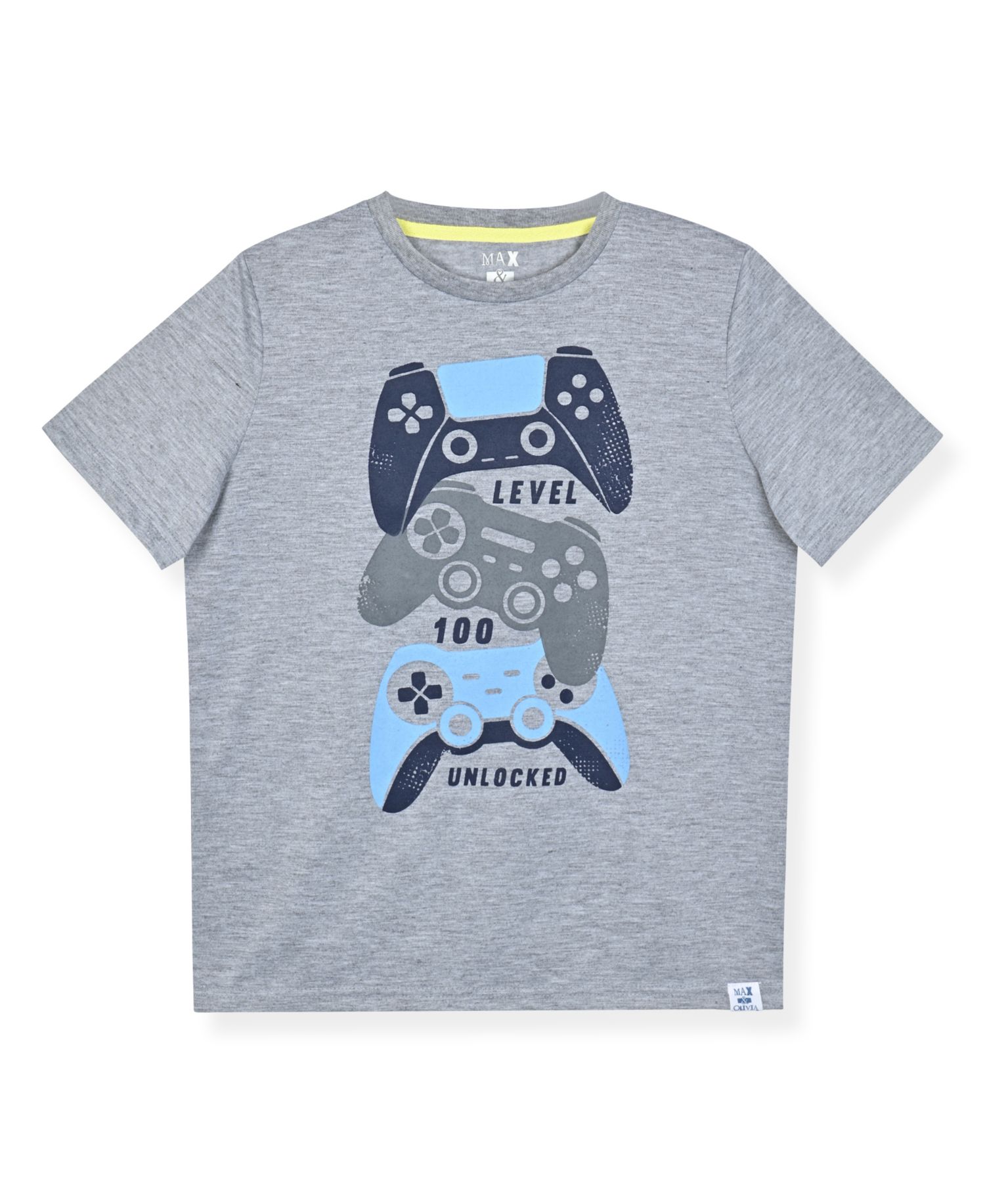 Boys' 6-18 Short Sleeve T-Shirt with Woven Gaming Shorts, 2-Piece Set