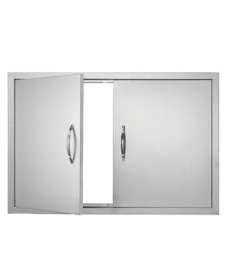 36W 24H Double BBQ Access Door for BBQ Island Grilling