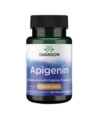 Apigenin Supplement, 50mg Capsules (90 Count), Helps Promote Sleep, Stress Relief and Overall Men's Health