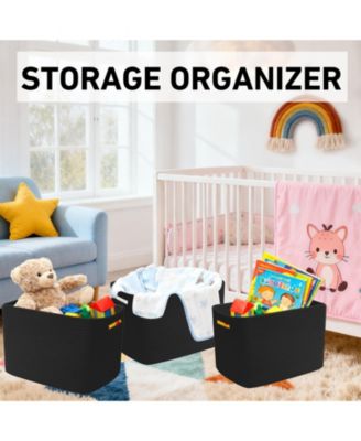 3 PACK Woven Storage Baskets Organizing Bins Home Organization Gift Basket