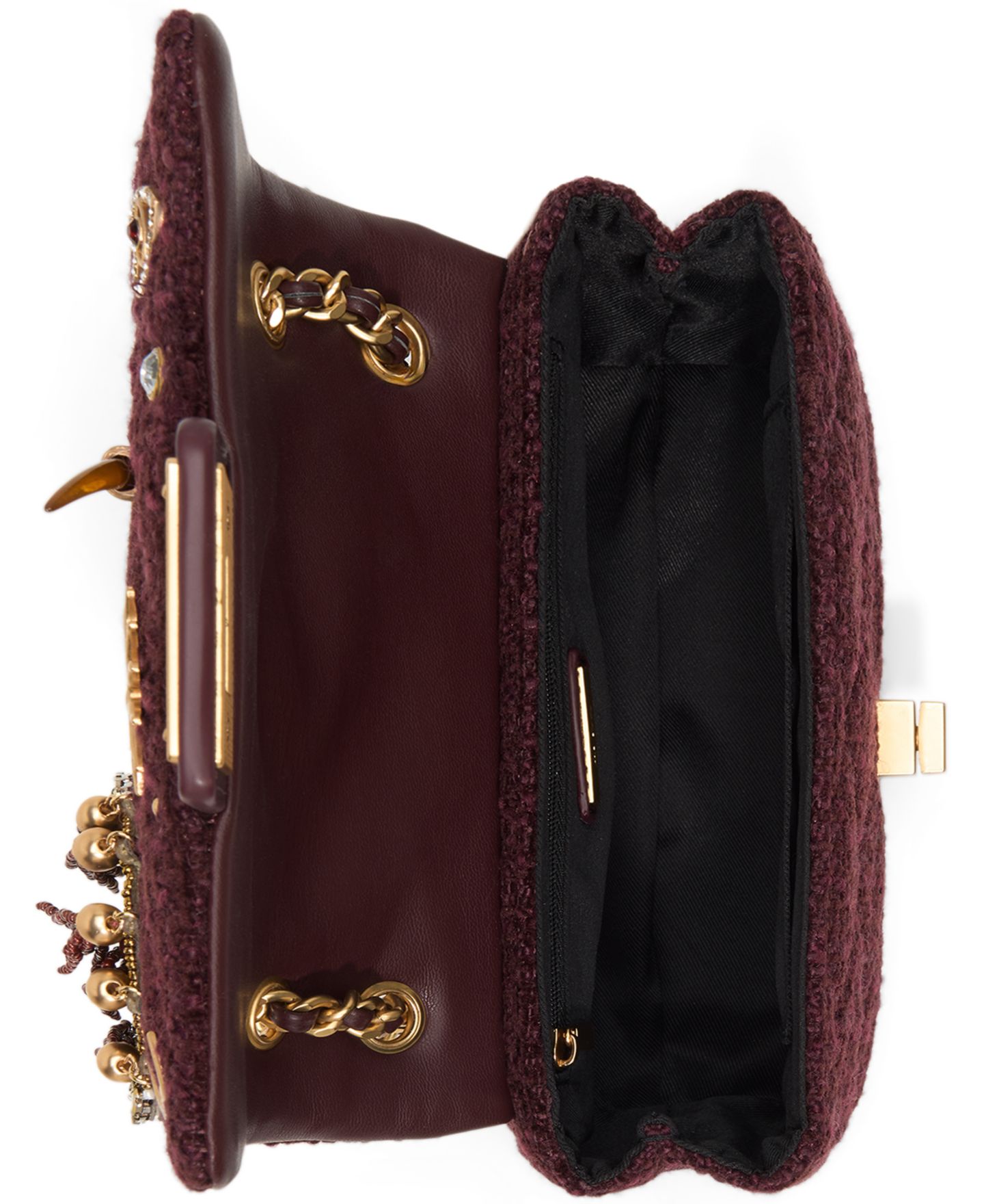 Женская сумка ALDO Bellaglamm Mini Crossbody, цвет: Mix Mat Bordo — фото 4