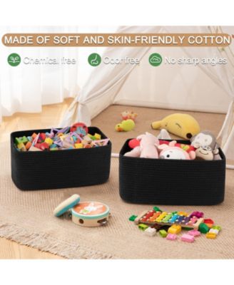 Woven Rope Storage Basket Organizer Bins Gift Basket