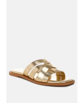 Women's Hebal Metallic Faux Leather Slip Ons