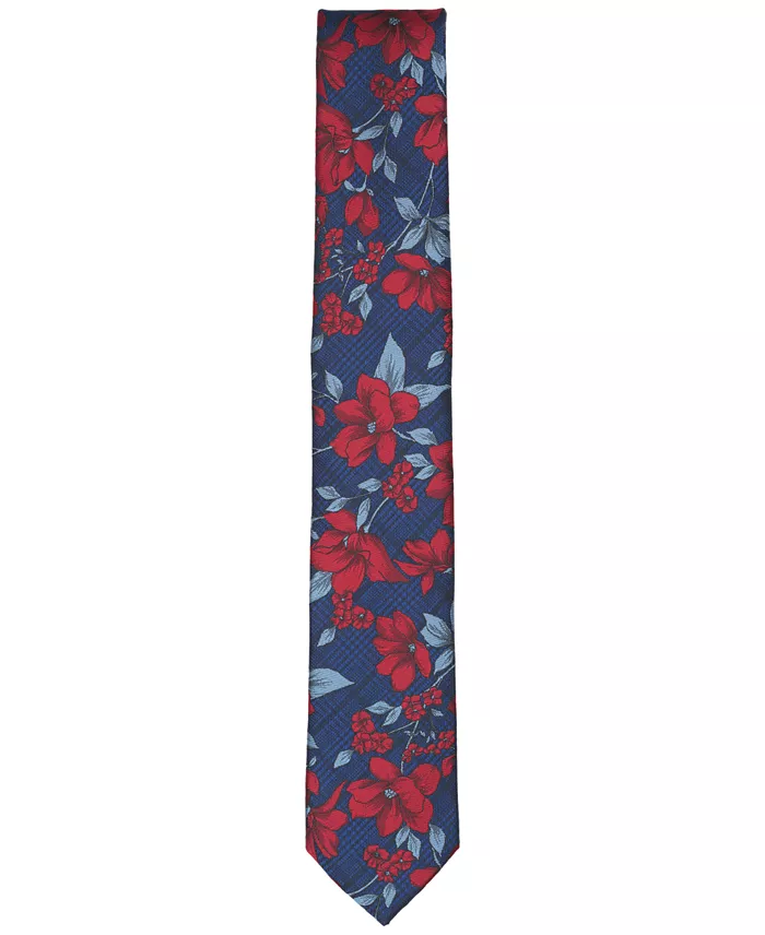 Men's Norris Floral Pattern Skinny Tie - thumbnail 2