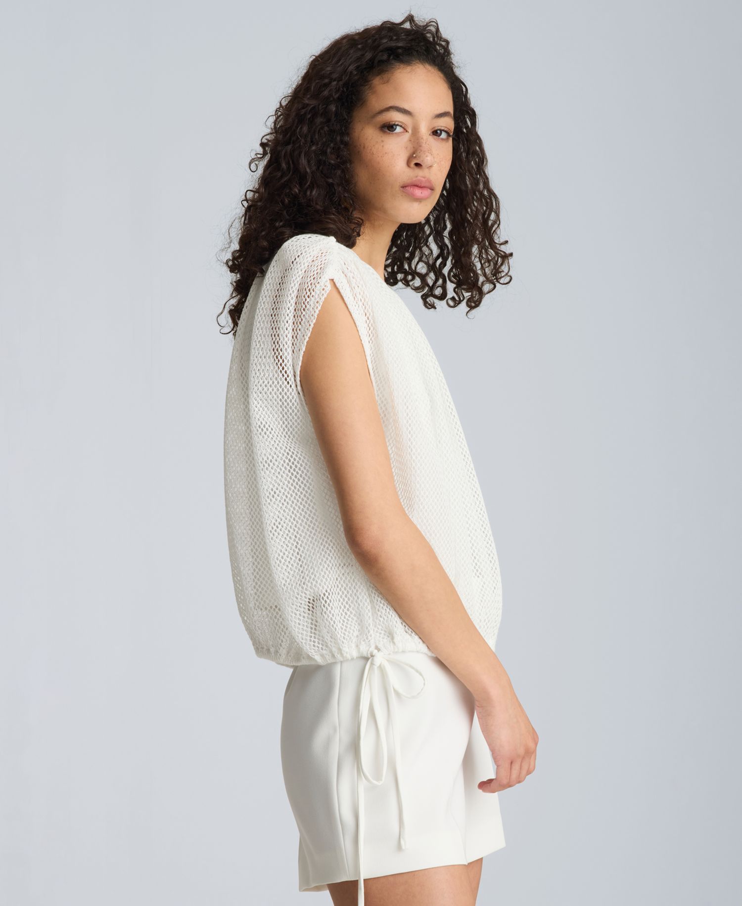 Women's Pull-On Crop Bubble Top