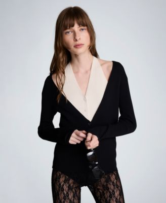 Women's Ribbed Halter Neck Sweater