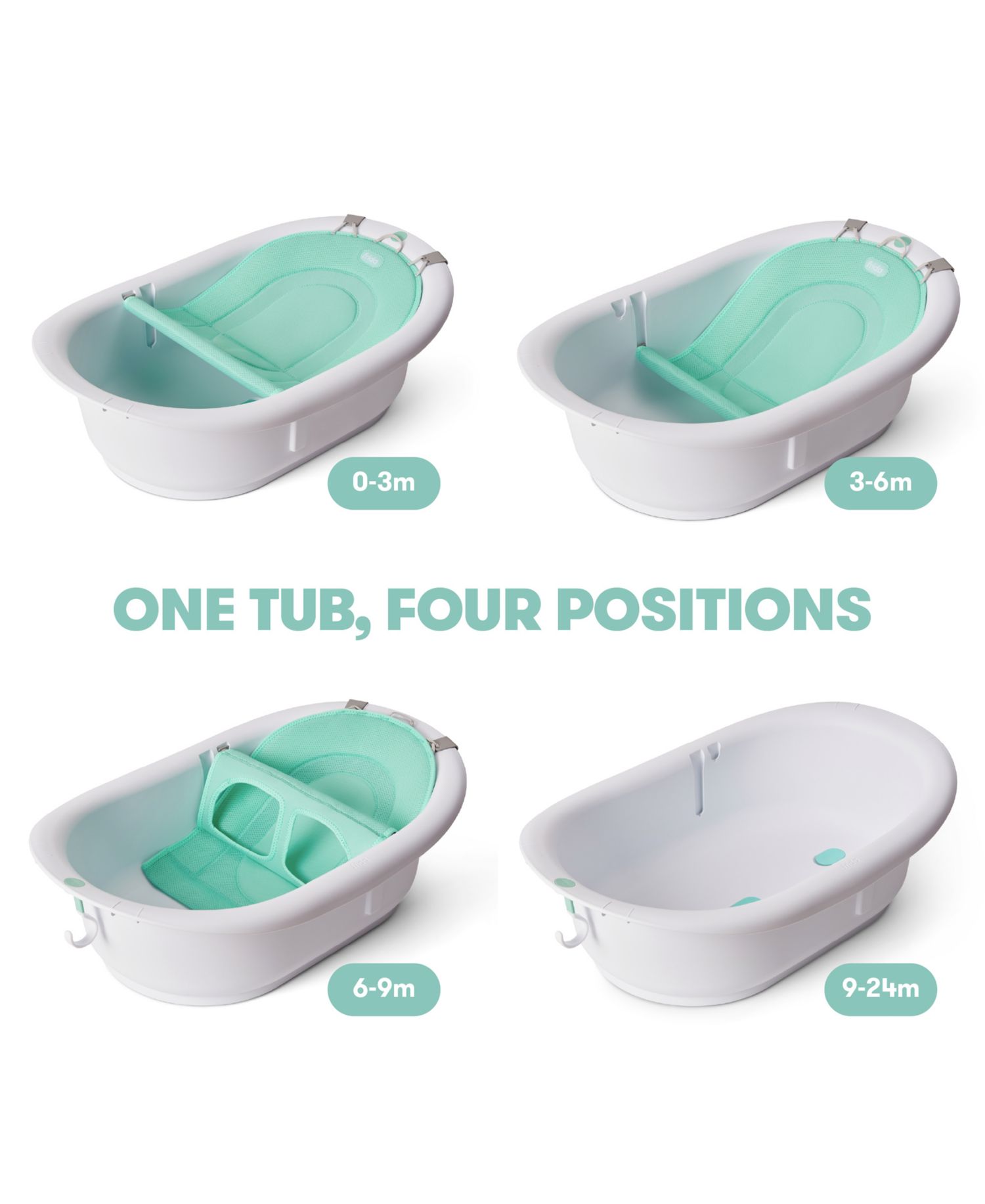 4-in-1 Grow-With-Me Bath Tub