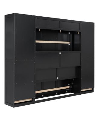 Murphy Bed w/Closet, Drawers, Shelves