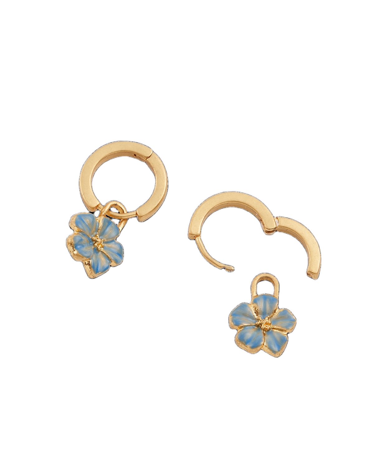 Fable England Flower Huggie Earrings