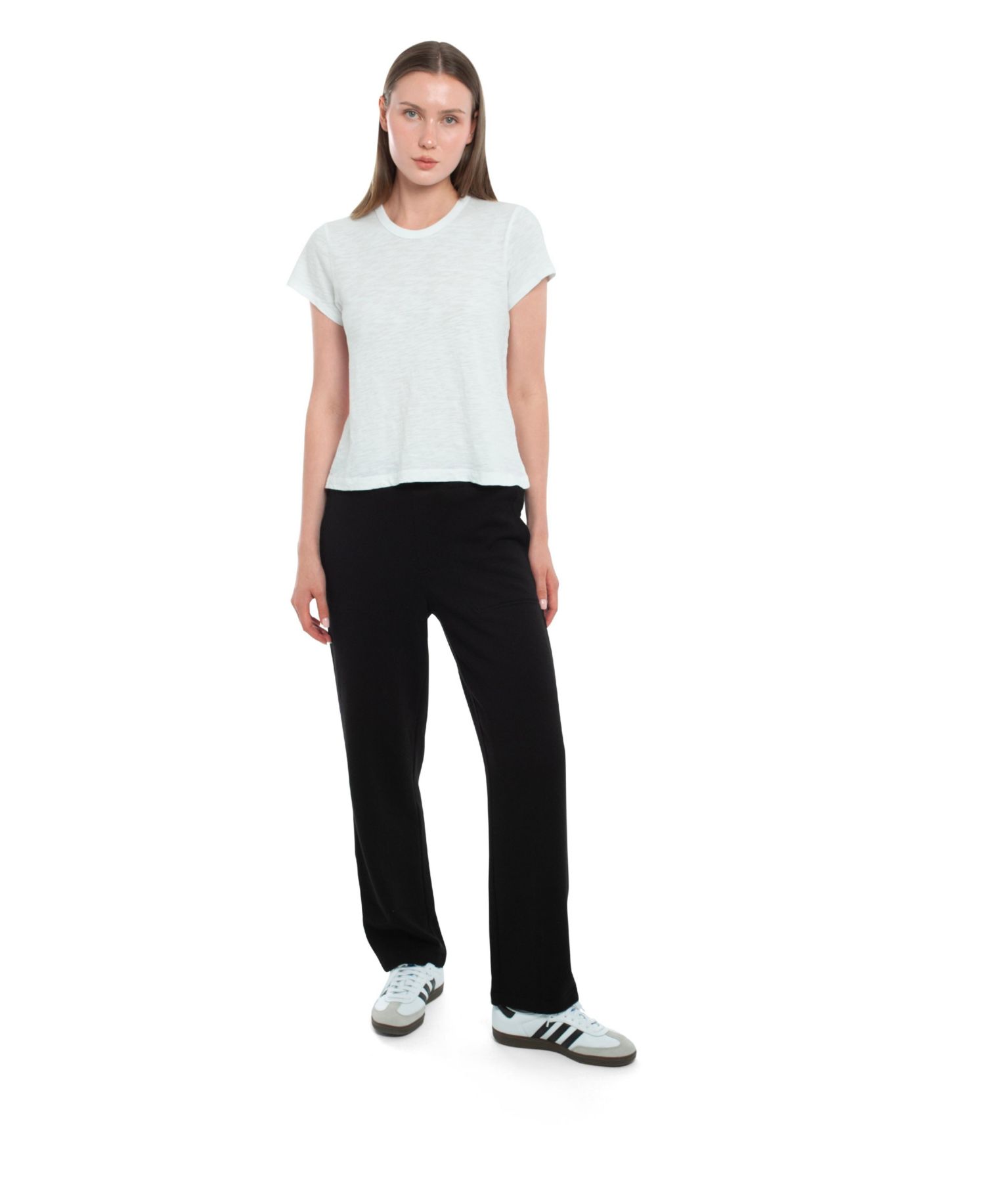 Women's Clothing Elastic Waist Relaxed Pant