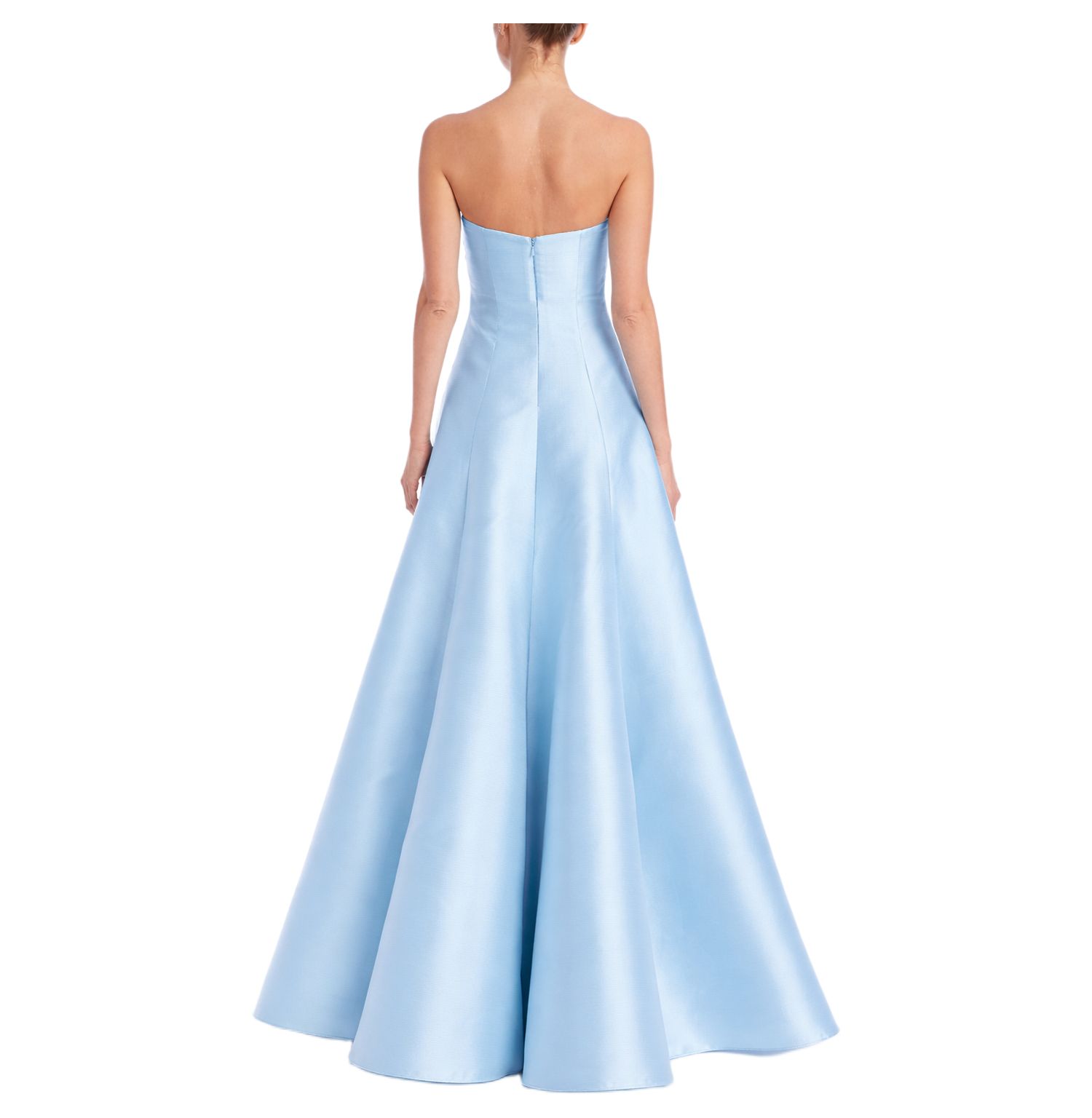 Women's Strapless Sweetheart Neck A-Line Gown