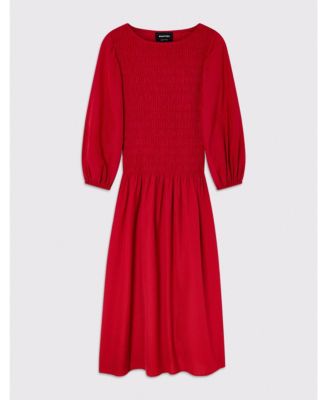 Women's Smocked Bodice Midi Dress