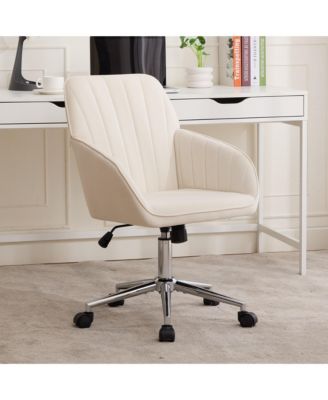 Silver Base Adjustable Ergonomic Swivel Office Chair,Long Sitting Chair