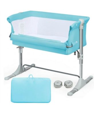 Baby Portable Bedside Bassinet Sleeper with 4 Adjustable Heights and Carrying Bag