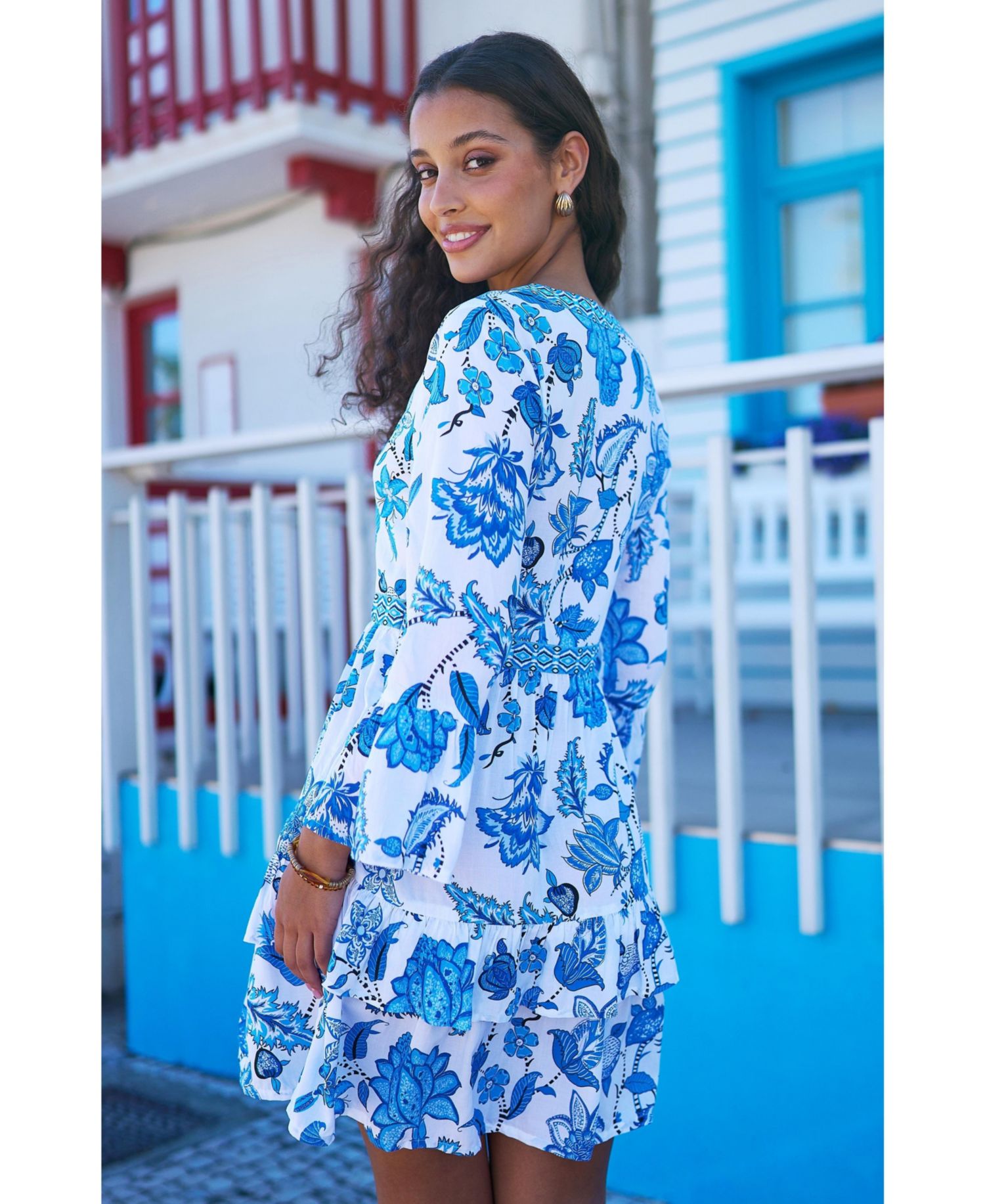 Women's Floral Beach Tunic Dress