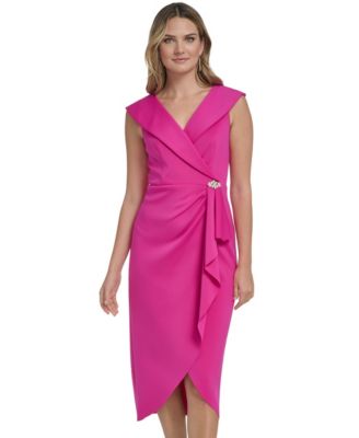 Women's Sleeveless V-Neck Midi Dress