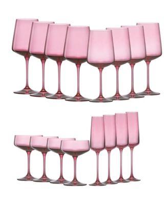Sidney Stemware Entertaining Glasses, Set of 16