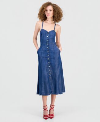 blue lace dress for women Blue Multi Scallop Cutout Floral Lace Dress