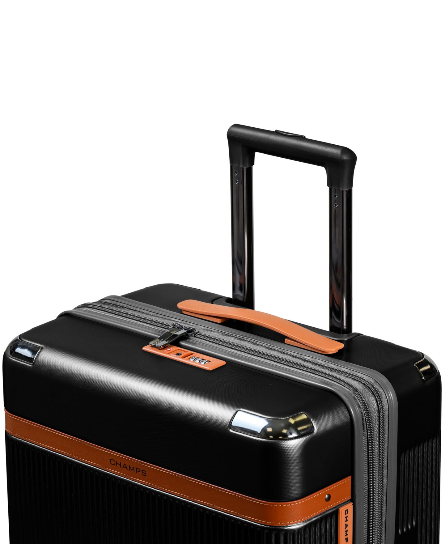 Чемоданы CHAMPS 3-Piece Vintage-Like Air Hardside Luggage Set, цвет: Чёрный — фото 5
