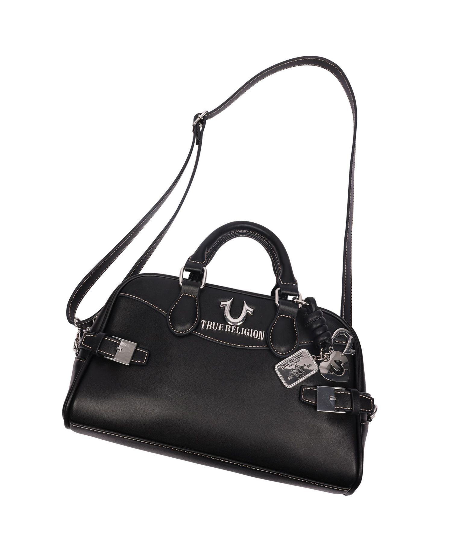 Brooks Smooth PU Belted Satchel - Women s Top Handle Satchel with Detachable Crossbody Strap
