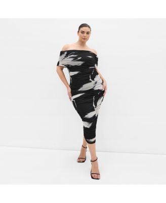 Women's Dana Mesh Blur Print Dress