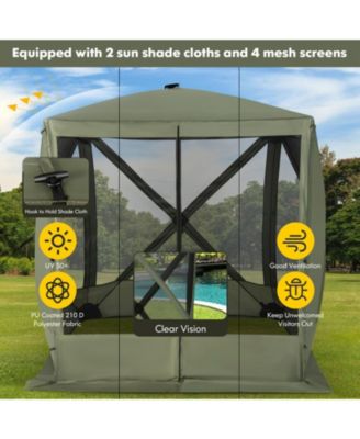 6.7 x 6.7 ft Pop Up Gazebo with Mesh Netting and Carry Bag, UV 50+ Protection