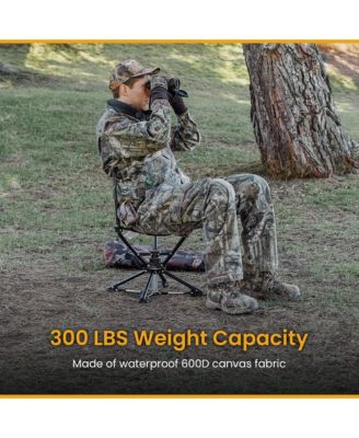 360degree(s) Degree Compact Swivel Hunting Stool Chair with No-Sink Feet - (2-Pack)