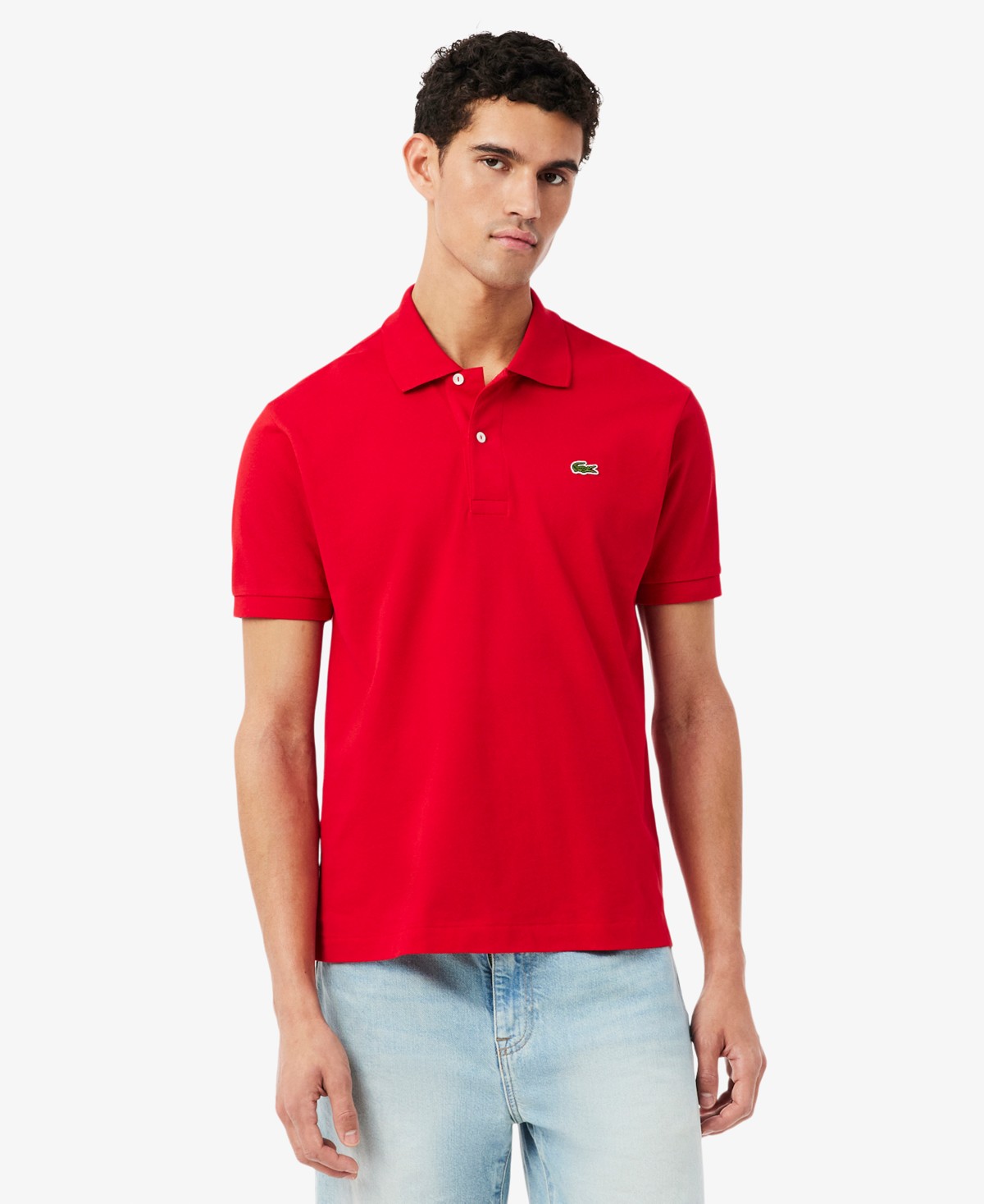 Мужские рубашки Lacoste Men's L.12.12 Classic-Fit Short-Sleeve Piqu&eacute; Polo Shirt — фото 1