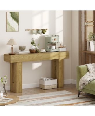 42 Inch Console Table, Narrow Sofa Table Behind the Couch,