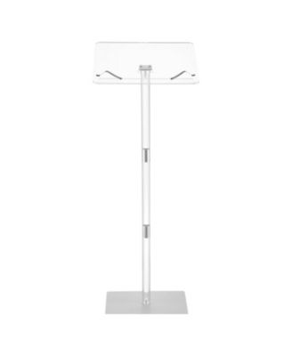  Acrylic Podium with Adjustable Angle, Metal Base