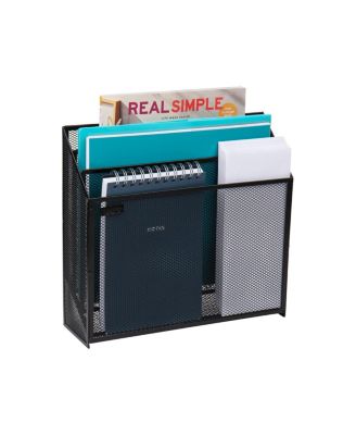 Vertical File Storage Desktop Organizer Metal Mesh Single