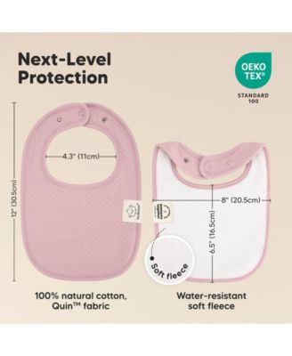 8pk Quin Baby Bibs for Drooling and Teething, Cotton Drool Bibs, Newborn Baby Boys, Baby Girls Bibs