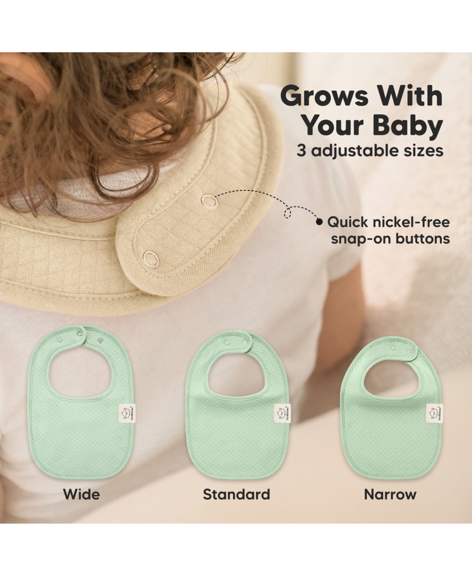 8pk Quin Baby Bibs for Drooling and Teething, Cotton Drool Bibs, Newborn Baby Boys, Baby Girls Bibs