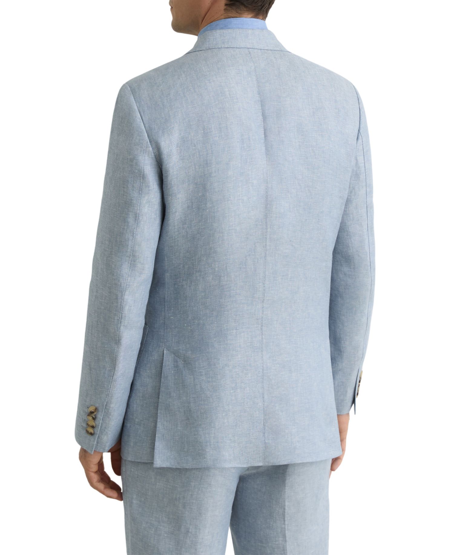 Men's Atlantic Tailored-Fit Linen-Twill Single-Breasted Blazer