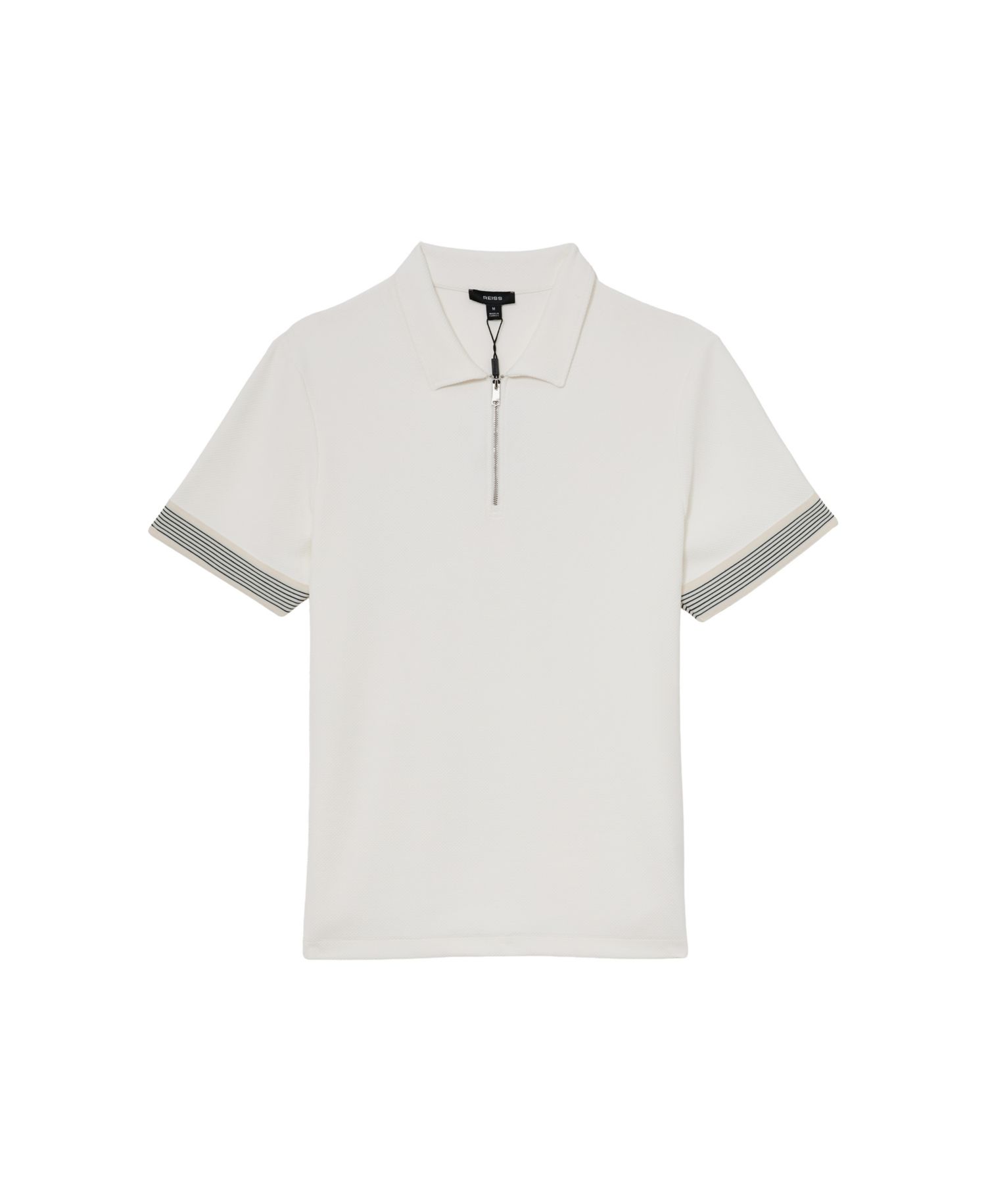 Men's Bruno Sleeve-Trim Half-Zip Polo Shirt