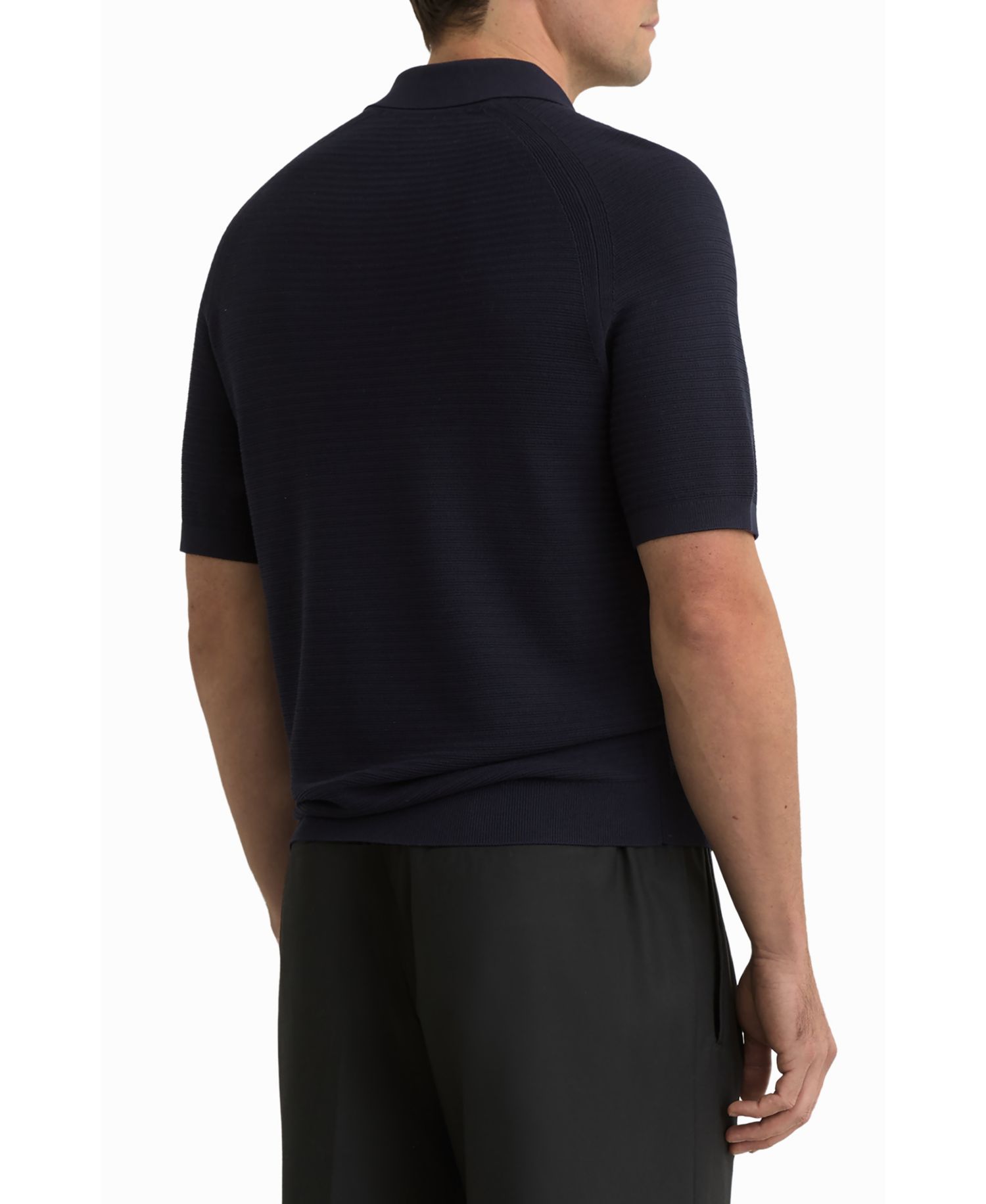 Men's Estate Textured-Knit Half-Zip Polo Shirt