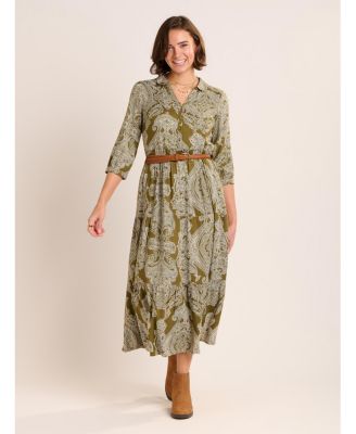 Women's Chara Tiered Maxi Shirt Dress