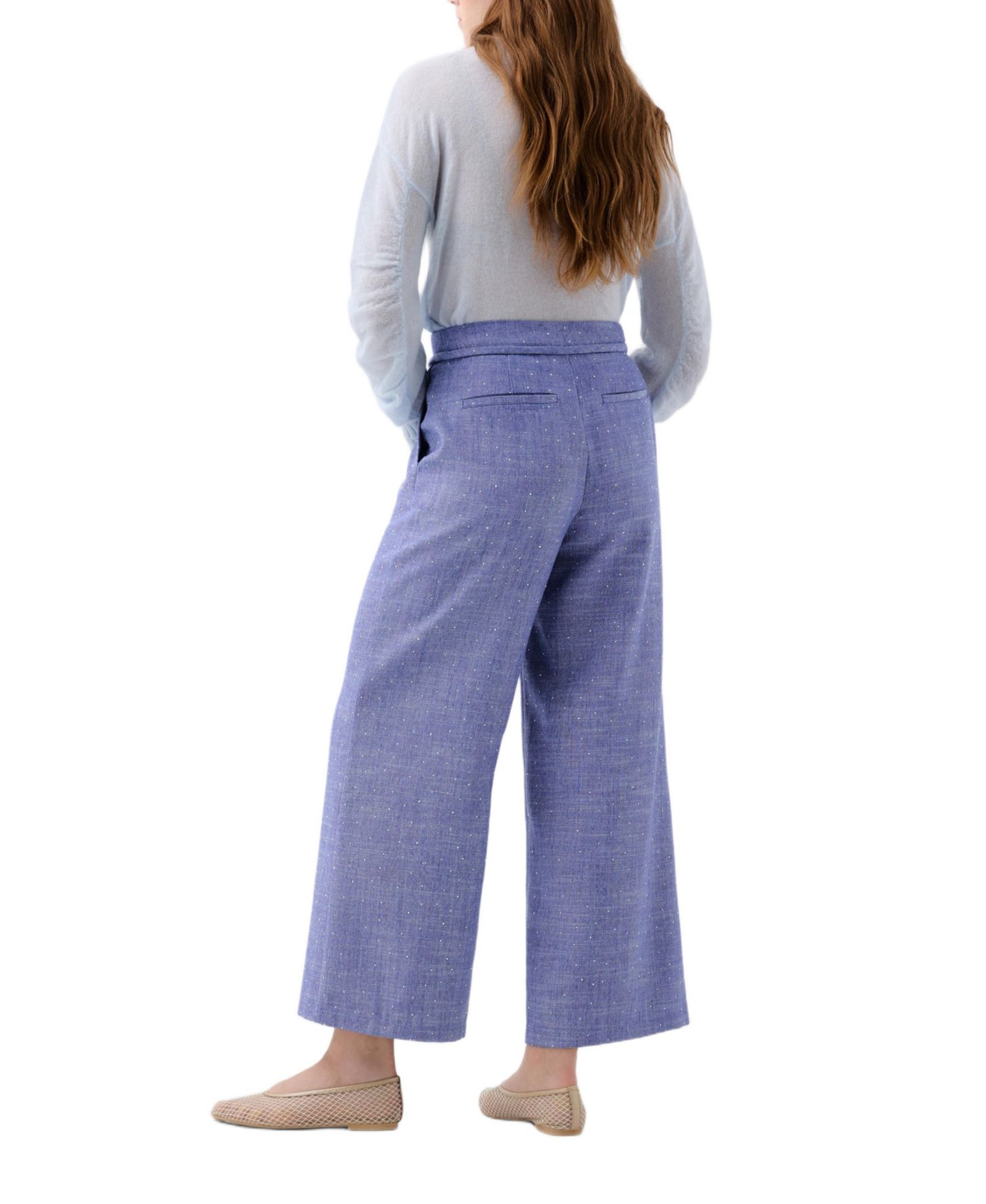 Women's Linen Studs Pant