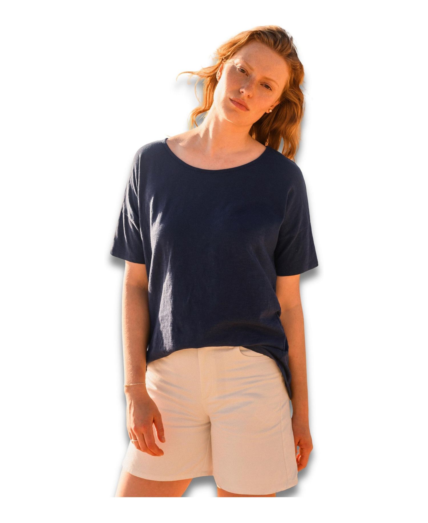 Women's Round Neck Boxy Fit T-Shirt