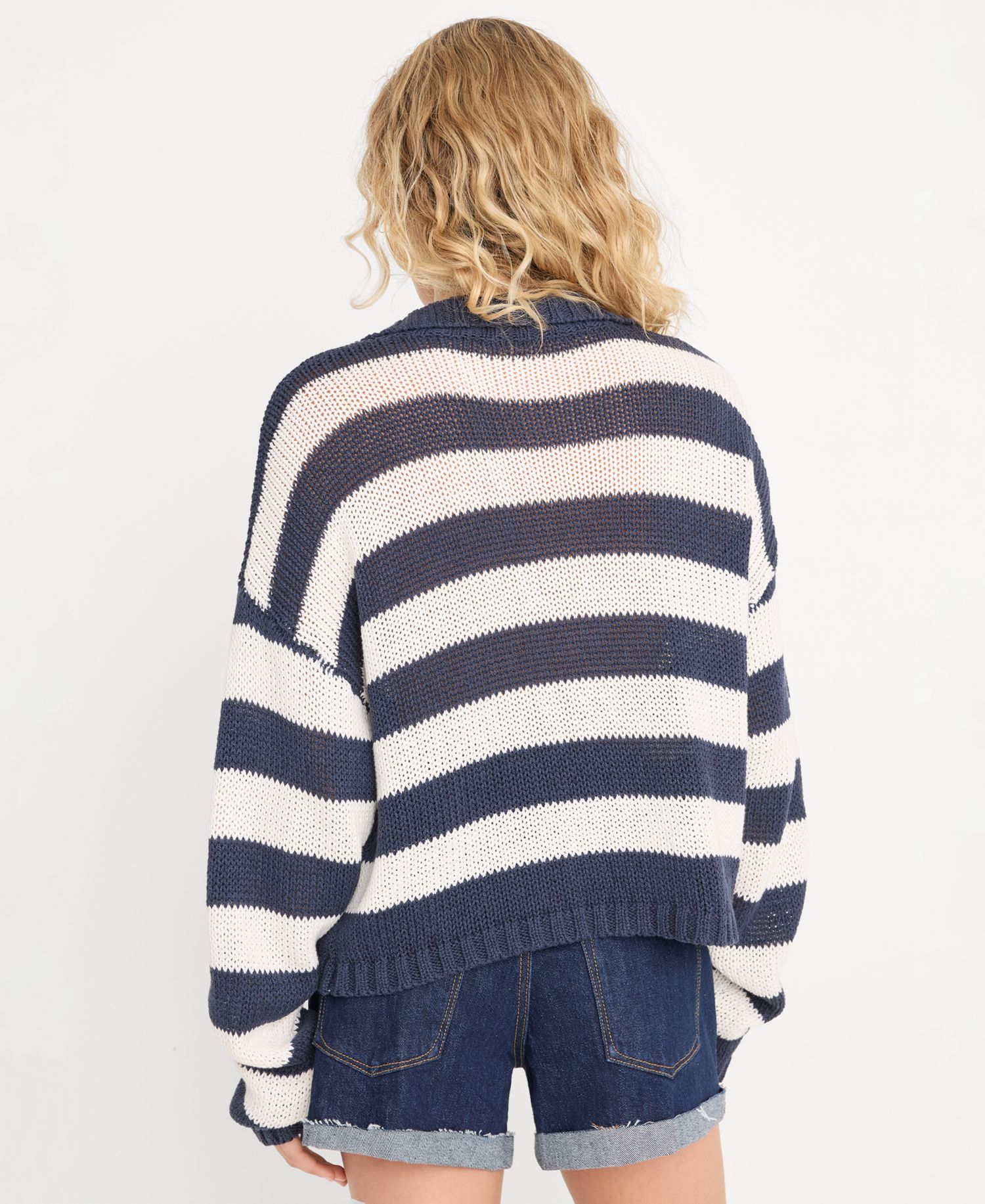 Women's Boxy Henley Sweater