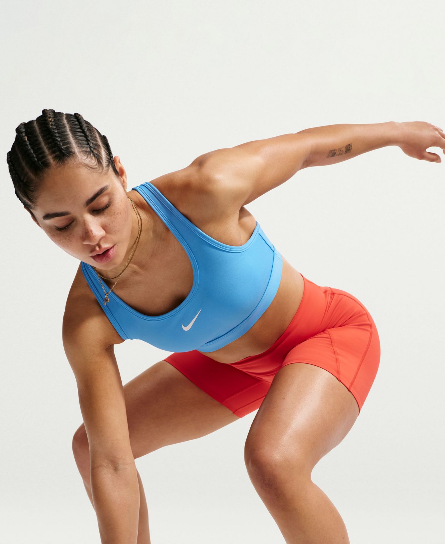Plus Size Active Medium-Support Padded Logo Sports Bra