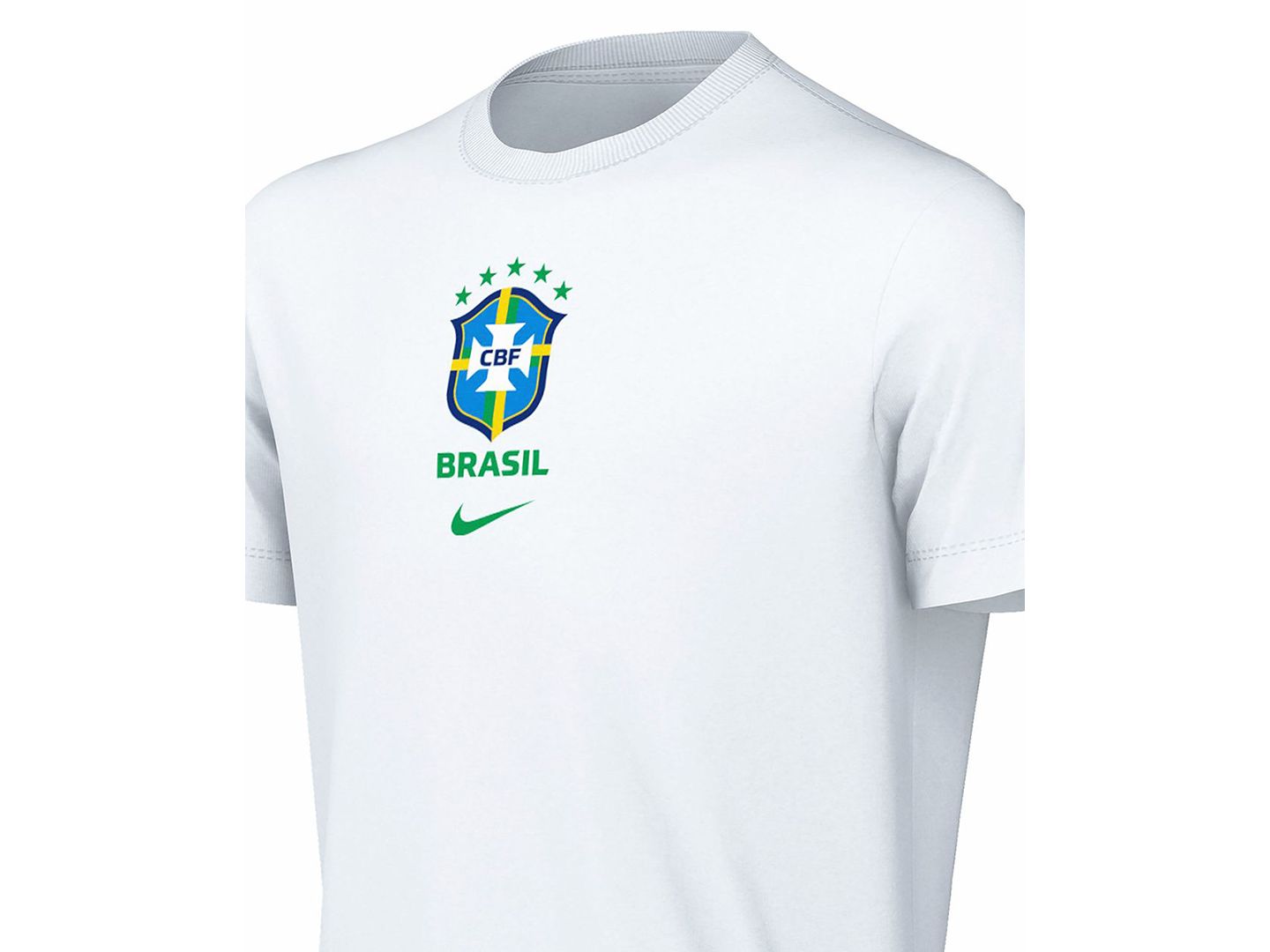 Детская футболка Nike Brazil Soccer Graphic, цвет: Белый — фото 3