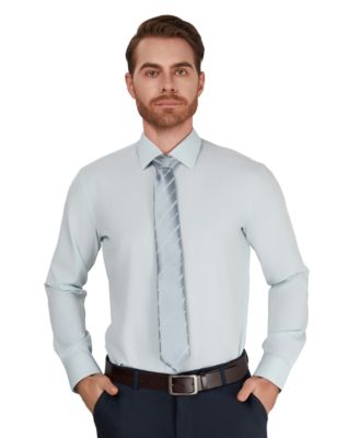 Men's Slim-Fit Performance Solid Dress Shirt