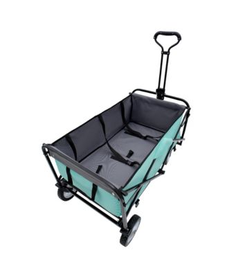 360lbs Collapsible Storage Wagon Utility Carts with Strapping System, 3-Piece Liner