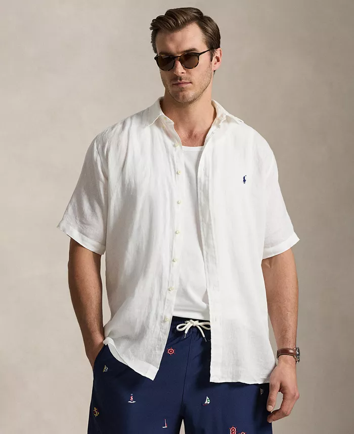 Men's Big & Tall Linen Shirt