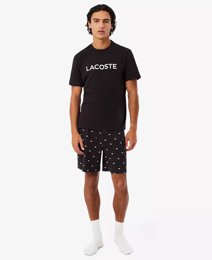 Men's Crewneck T-Shirt and Pajama Shorts, 2-Piece Set