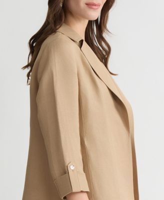 Women's Open-Front Cuffed Blazer