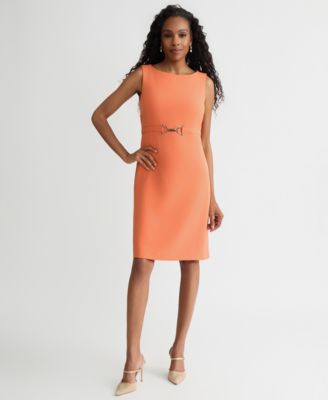 Women's Belted Sheath Dress