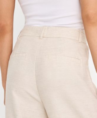 Women's Mid-Rise Wide Leg Trousers